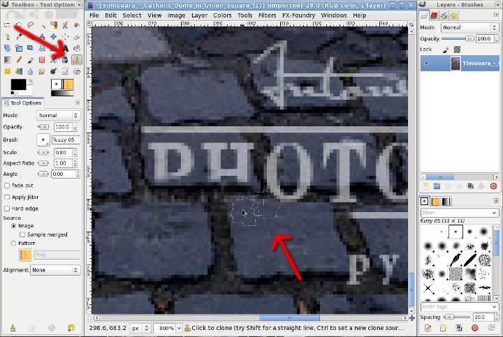 how to remove a watermark from a complex photo in photoshop