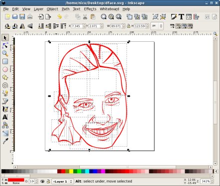 create line drawing inkscape