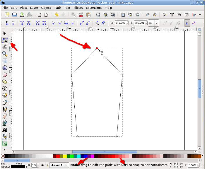 inkscape rocket howto