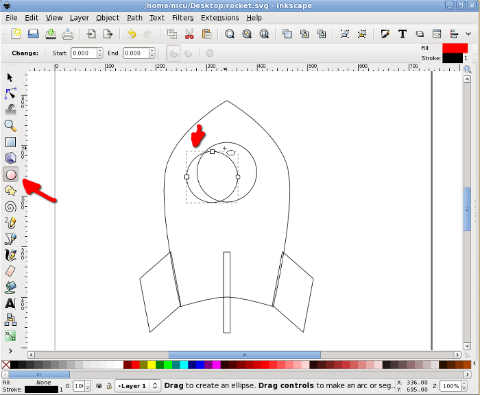 inkscape rocket howto