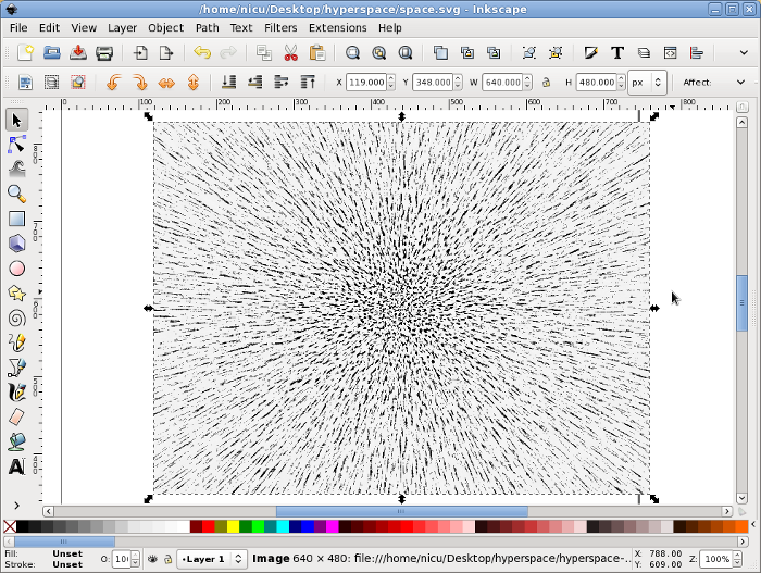 inkscape hyperspace