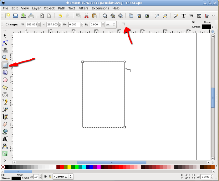 How to draw a ruby in Inkscape