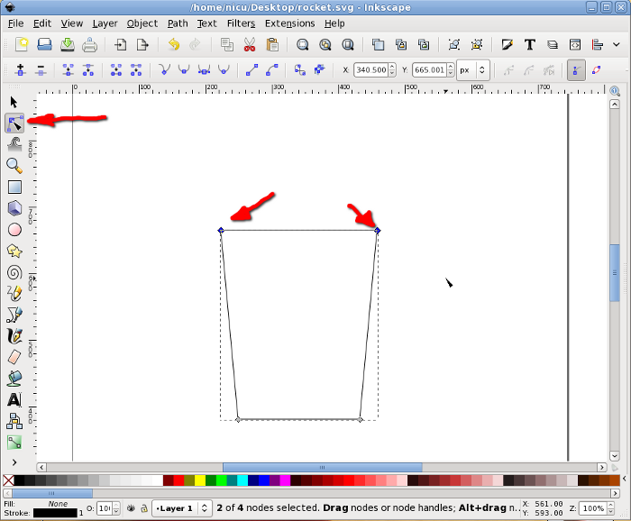 inkscape rocket howto