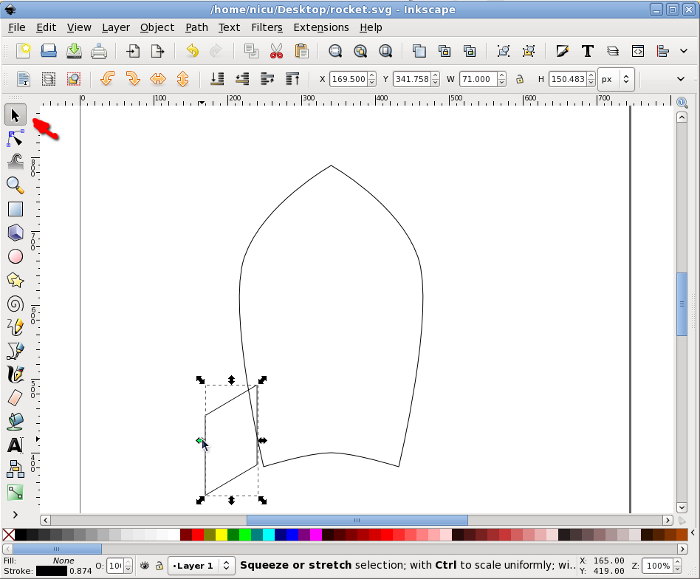 inkscape rocket howto