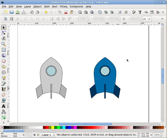 inkscape rocket howto