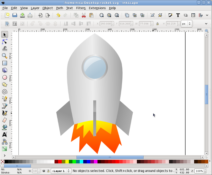 inkscape rocket howto