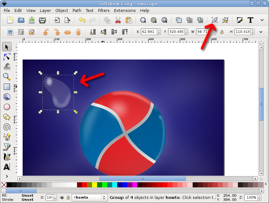 inkscape waterdrops