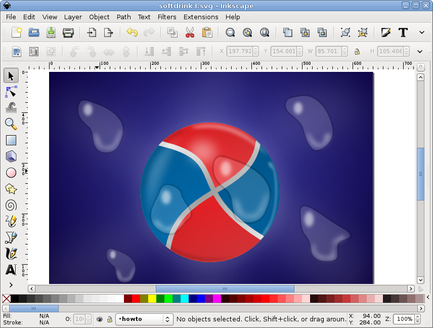 inkscape waterdrops